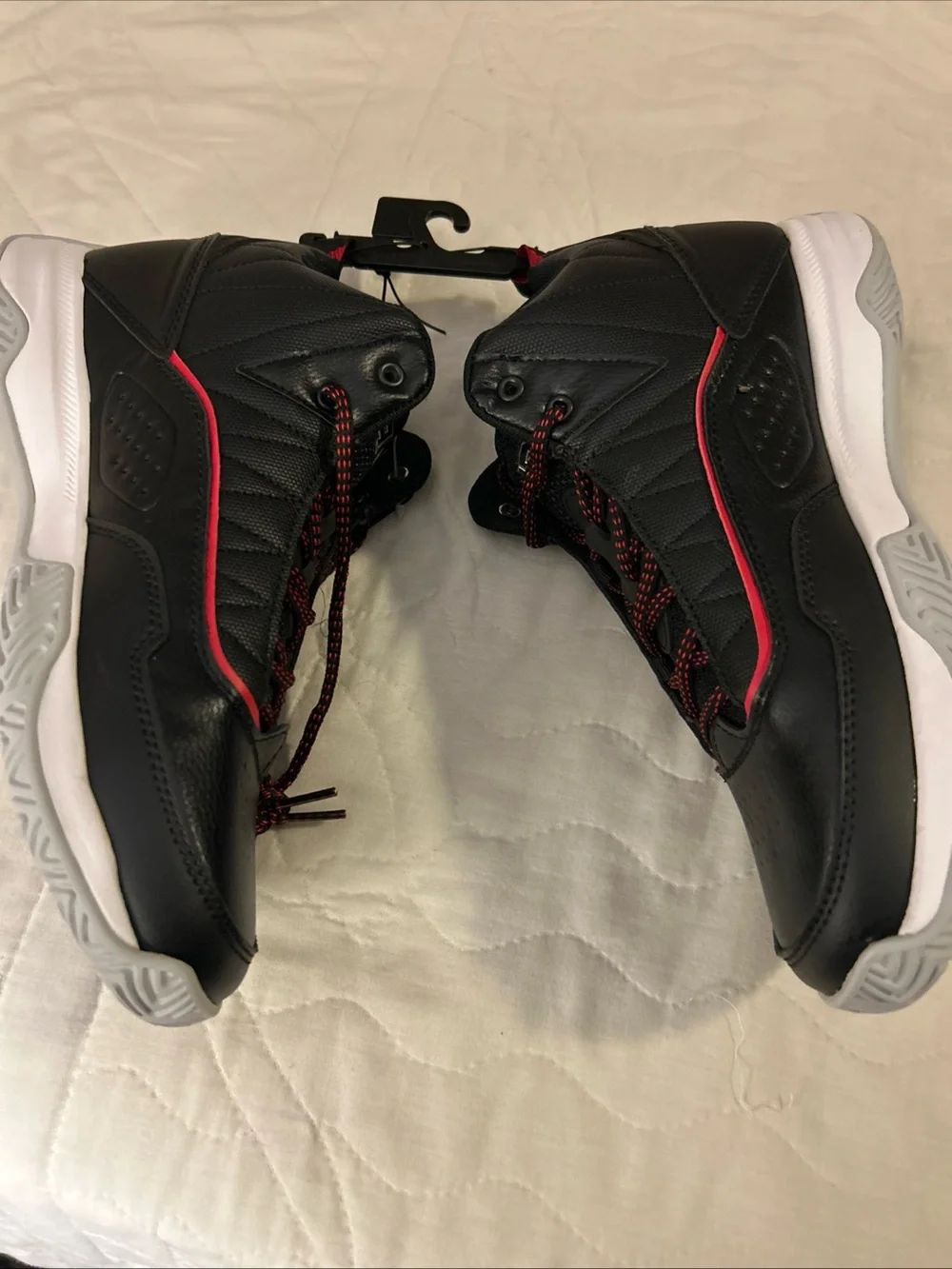 And1 Black Athletic Sneakers with Red Trim